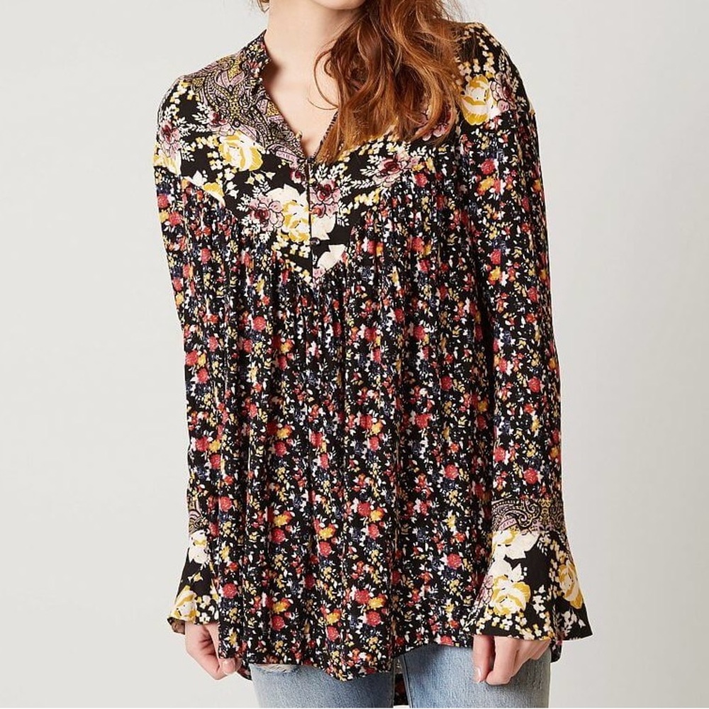 Free People Wild Flower Fields Henley Tunic